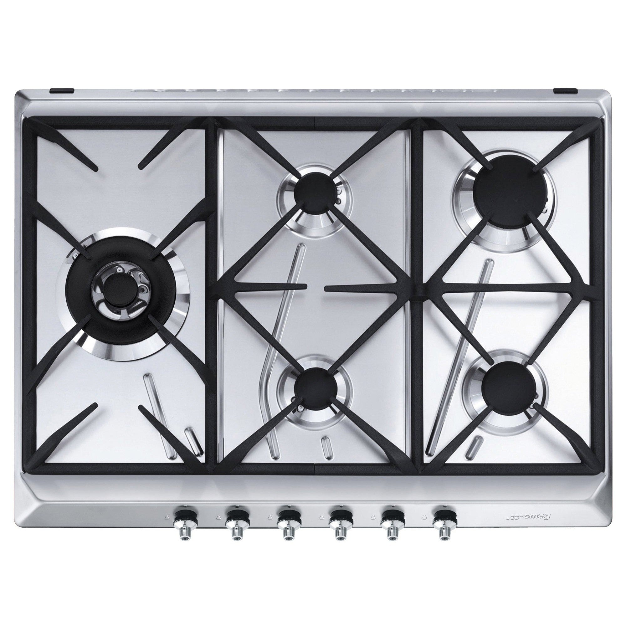 Smeg 70cm Stainless Steel Gas Cooktop CIR575XS5 - Factory Seconds Discount