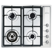 Smeg 60cm Stainless Steel Gas Cooktop CIR66XS3 - Carton Damage Discount