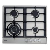 Euro 60cm Stainless Steel Gas Cooktop ECT60WCX - Factory Seconds Discount