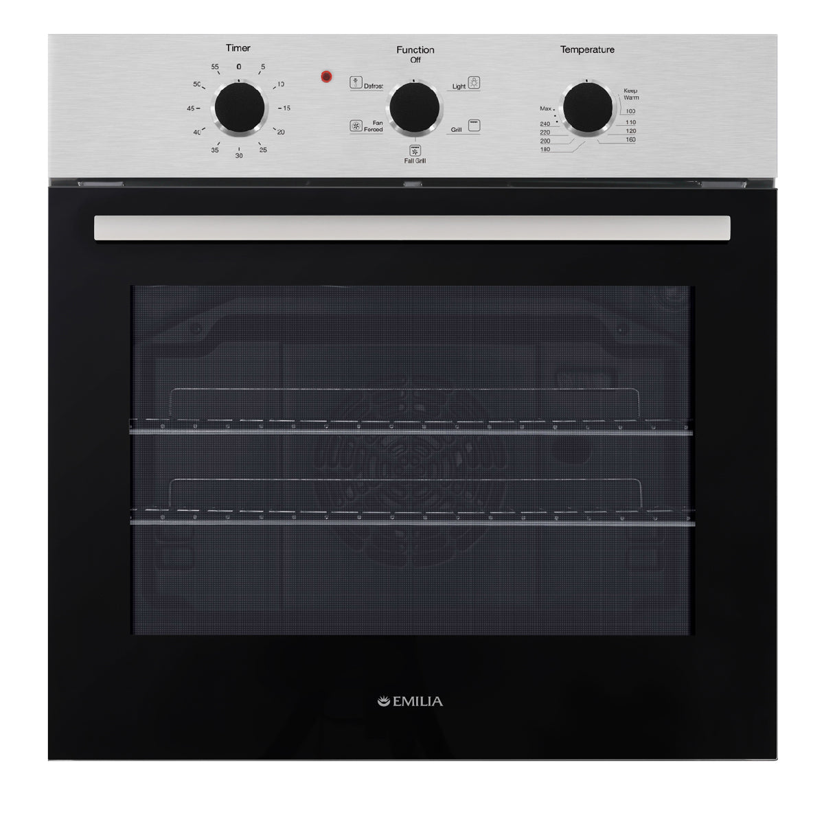 Emilia 60cm Stainless Steel Electric Oven EMRENT65E