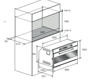 Euro 90cm Stainless Steel Electric Giant Oven EO9060EMX - Carton Damage Discount