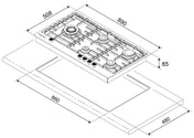 Kleenmaid 90cm Stainless Proud Gas Cooktop GCT9030 - Ex Display