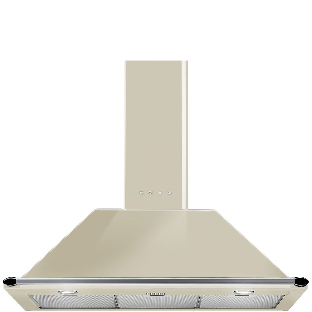 Smeg 90cm Cream Wallmount Rangehood KT90PA- Factory Seconds