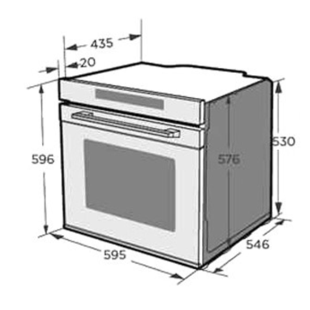 Kleenmaid 60cm Black Multifunction Oven OMF6040K