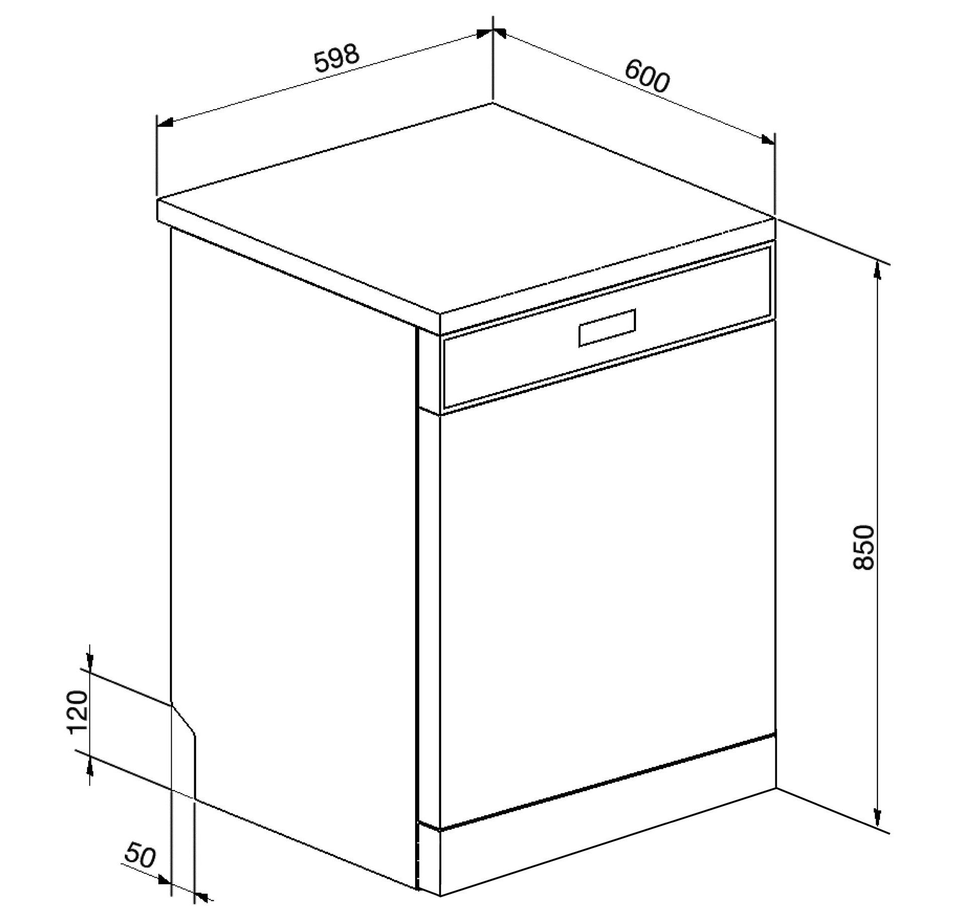 Smeg Black Freestanding Dishwasher DWA6314B2 - Carton Damage