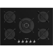 Smeg 75cm Black Glass Gas Cooktop PV375NAU - Factory Seconds Discount