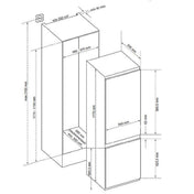 Smeg Integrated 242L Bottom Mount Refrigerator SABI256BM - Factory Seconds Discount