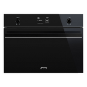 Smeg 45cm Black Dolce Stil Novo Compact Combi-Steam Oven SFA4603VCNX - Factory Seconds Discount