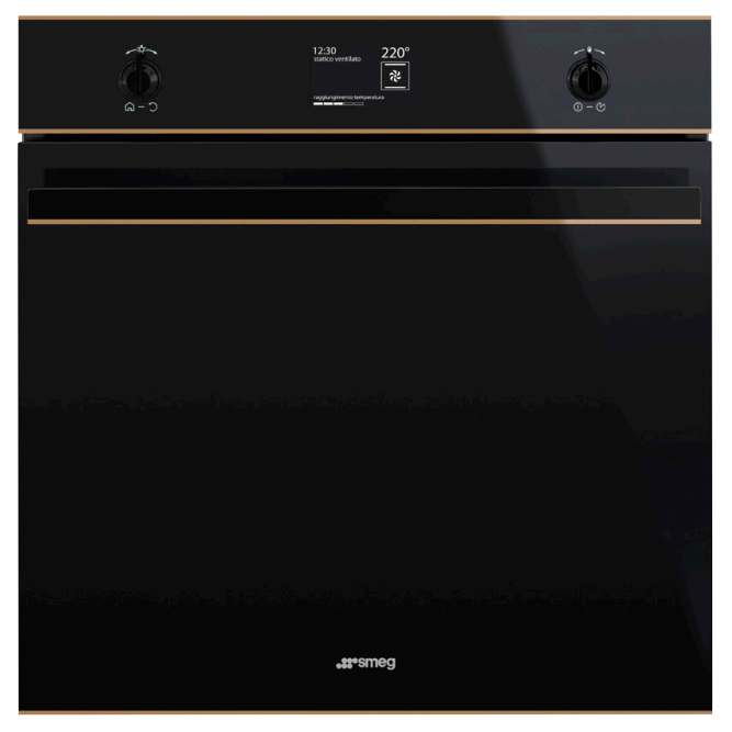 Smeg 60cm Black Dolce Stil Novo Oven SFPA6603NR - Factory Seconds Discount