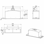 Smeg 60cm Undermount Rangehood SHU620X - Factory Seconds