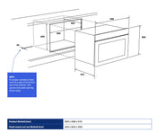 Westinghouse 90cm Stainless Steel Oven WVE9915SDA - Factory Seconds