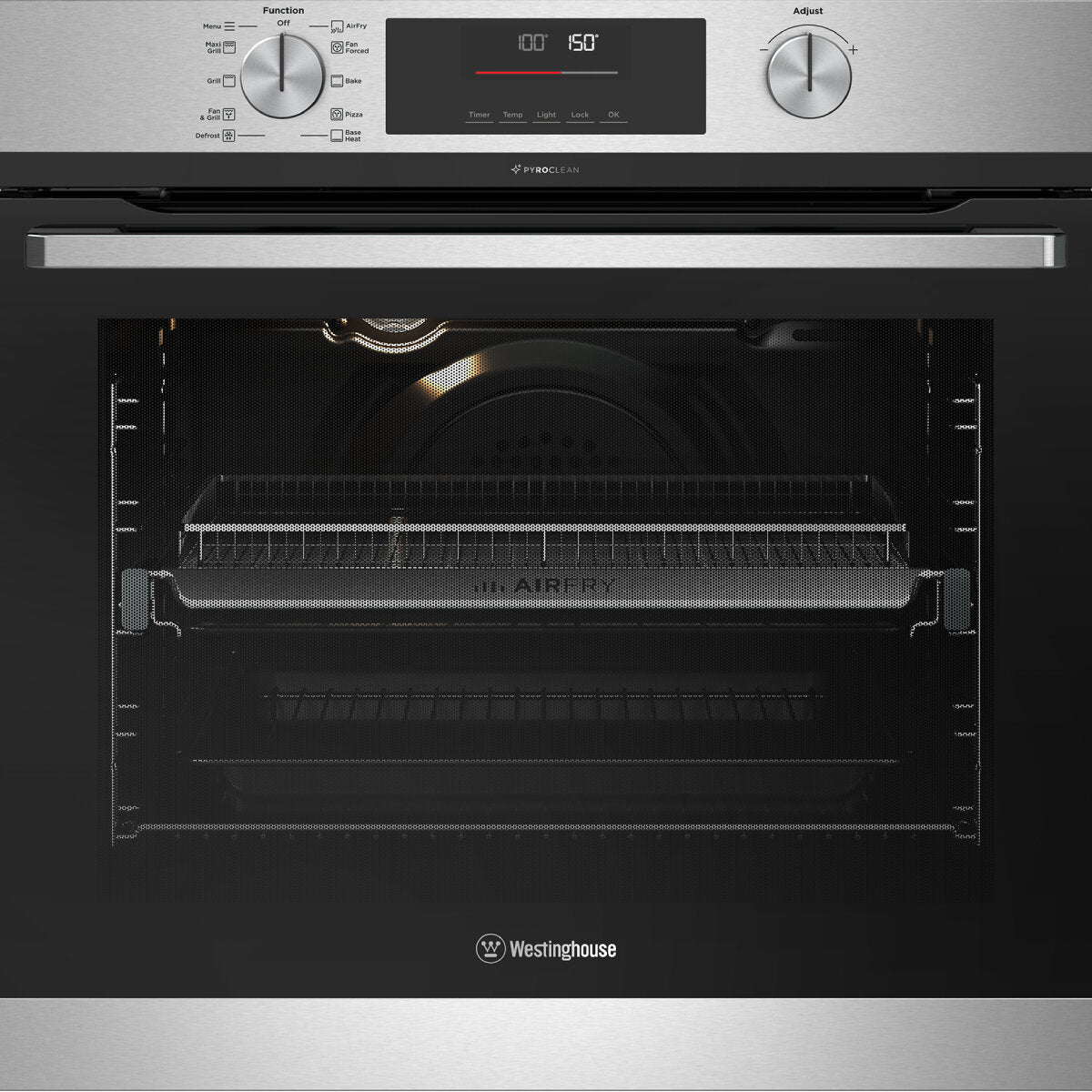 Westinghouse 60cm Multi-function pyrolytic Oven with AirFry Stainless ...