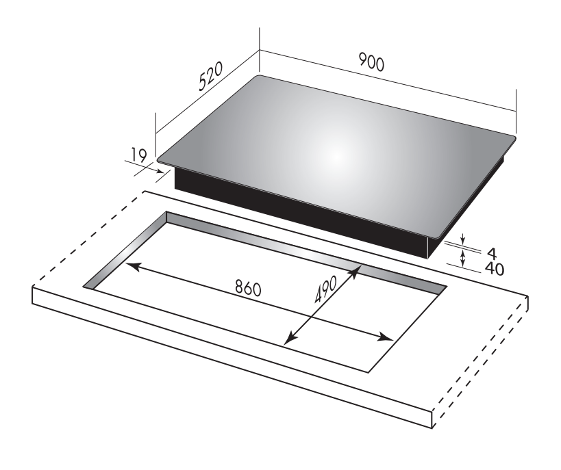 Smeg 90cm store ceramic cooktop